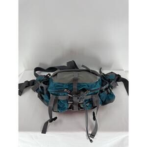 BP Vision Blue/Gray Outdoor Hiking Camping Biking Park Waterproof Fanny BackPack